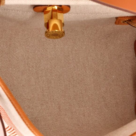 Hermes Herbag Zip Chaine D'Ancre Toile and Leather 31 Neutral, Orange - Picture 6 of 7